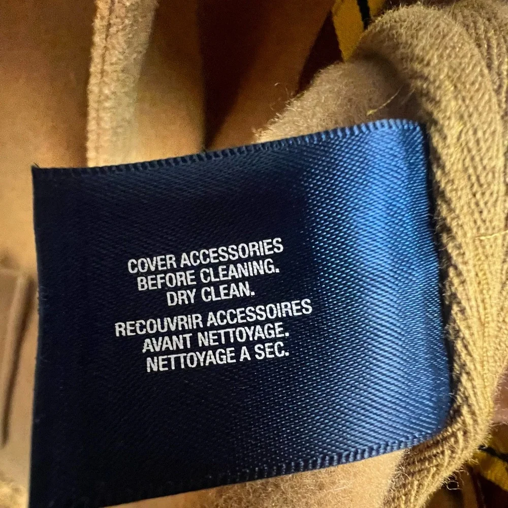 Ralph Lauren Camel Wool Blend Toggle Closure Cape- Youth, Large (12/14)‎